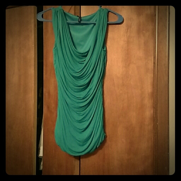 Sleeveless Teal Blouse