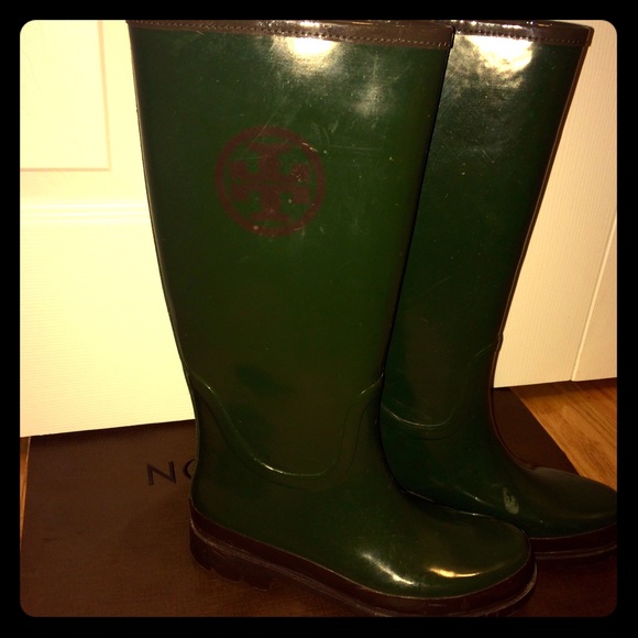 Tory Burch Rain Boots size 8