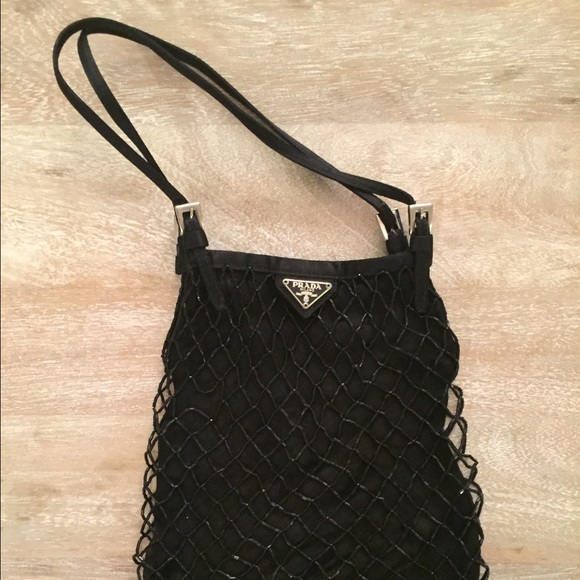 *AUTHENTIC* Black Beaded Prada Evening Bag