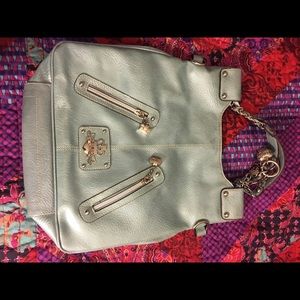 Kathy Van Zeeland light blue purse