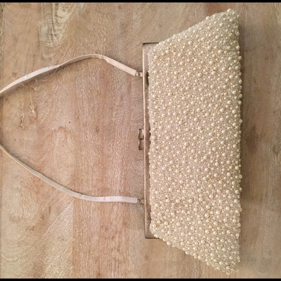 Santi Pearl Beaded Clutch