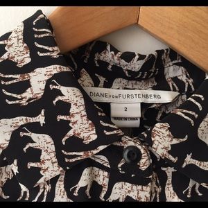 DVF SILK SHIRT DRESS NWOT