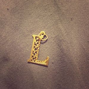 14k L charm