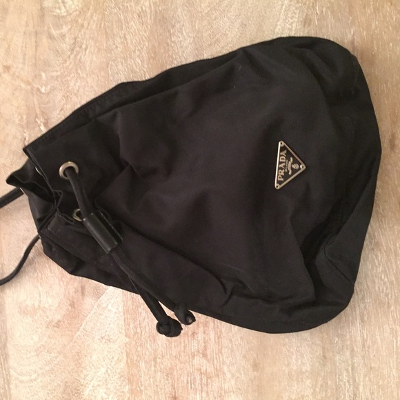 *AUTHENTIC* Black Prada Mini Satchel / Wristlet