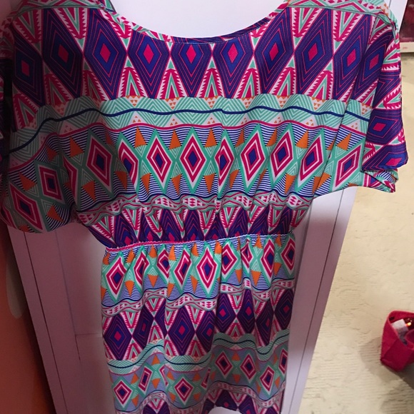 ⭐️MULTICOLORED PATTERNED DRESS - Picture 4 of 4