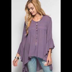 Ruffled bell top from Dress Up Boutique