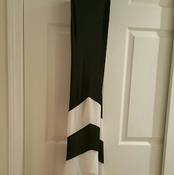 B&W maxi dress, size small