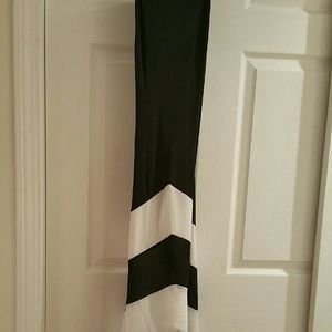 B&W maxi dress, size small
