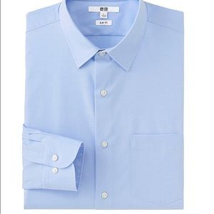 Uniqlo Men Light Blue Slim Dress Shirt Size Small