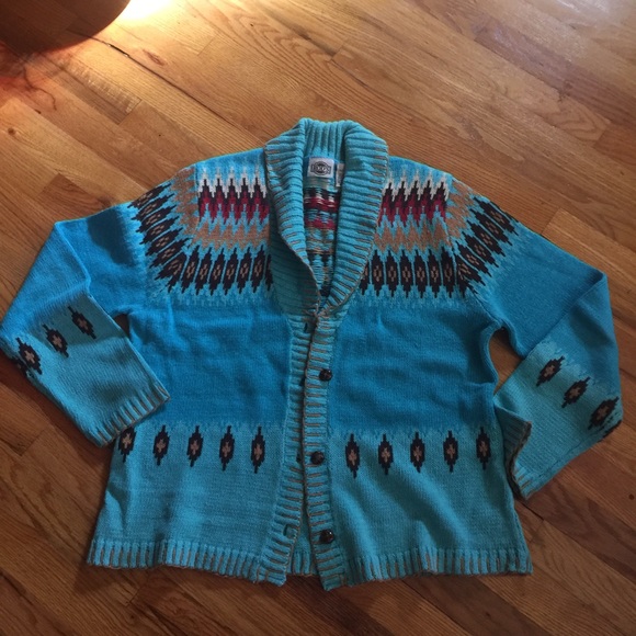 Southwestern button cardigan