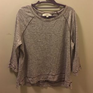 3/4 length sleeve, sailor shirt.