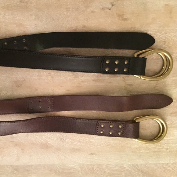 2 Leather Ralph Lauren Belts