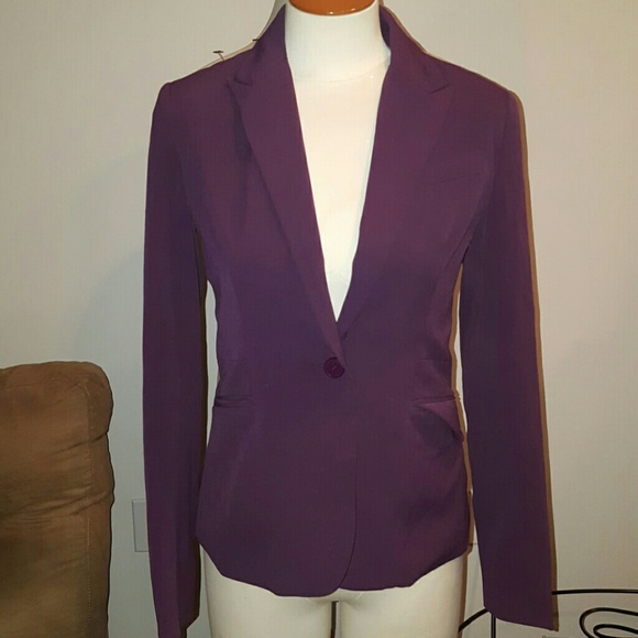 Purple New York and Company suit jacket