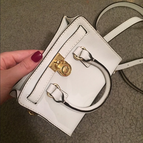 SUPER RARE Michael Kors white Hamilton crossbody