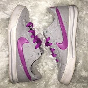 Women's purple and grey nikes