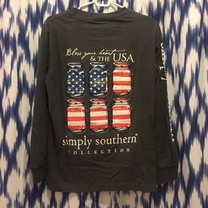 Simply southern LS Tee Small