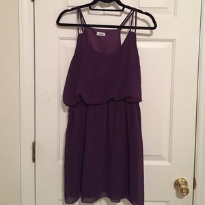 Purple tank top dress