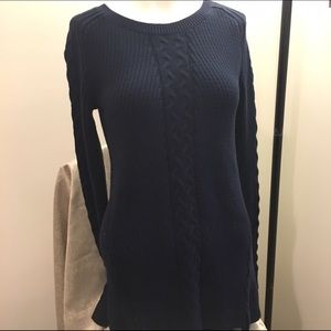 *SOLD* Nautica cable knit sweater tunic NWT