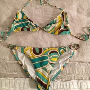 Milly bikini with gold hardware