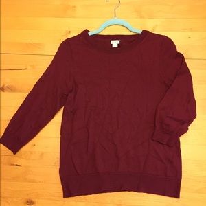 Maroon Merino Wool Sweater!