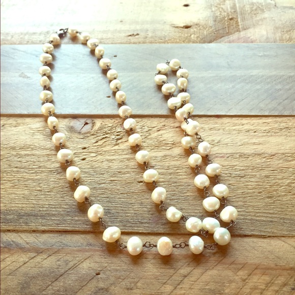 Silpada Pearls & Sterling Silver Long Necklace!