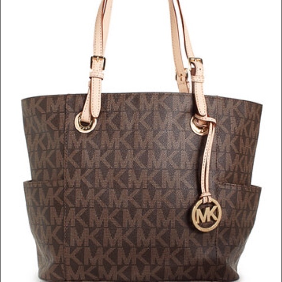 Michael Kors Coated Canvas Jet Set Tote