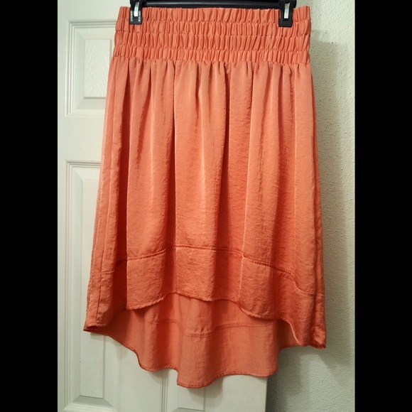 Flowing Silky Skirt--short in front/longer in back