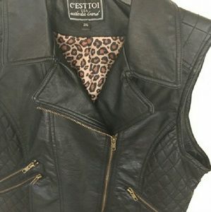 Black Moto Vest