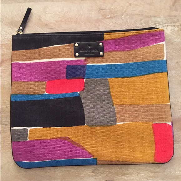 Kate Spade Canvas Multicolor Clutch