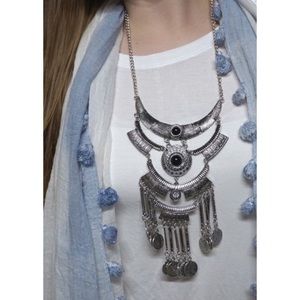 Bohemian boutique necklace and earring set