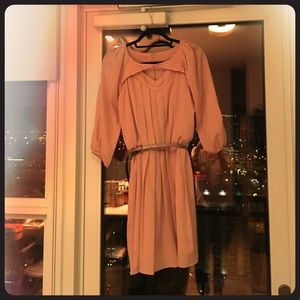 Jessica Simpson Pink Crêpe De Chine Blouson dress