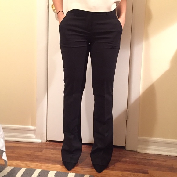 Theory Flared Slakes/Black Size 2 - Picture 1 of 4