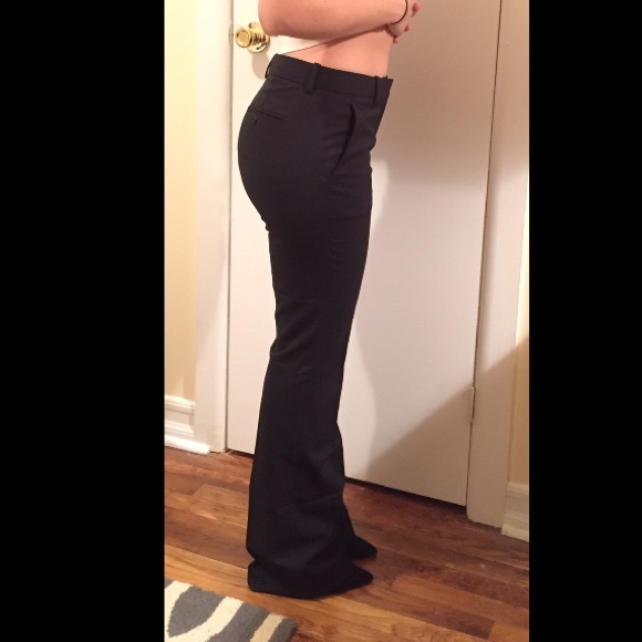 Theory Flared Slakes/Black Size 2 - Picture 3 of 4