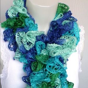 Sashay Scarf in Aqua, Green and Blue