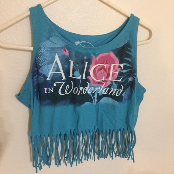 Alice in wonderland crop top