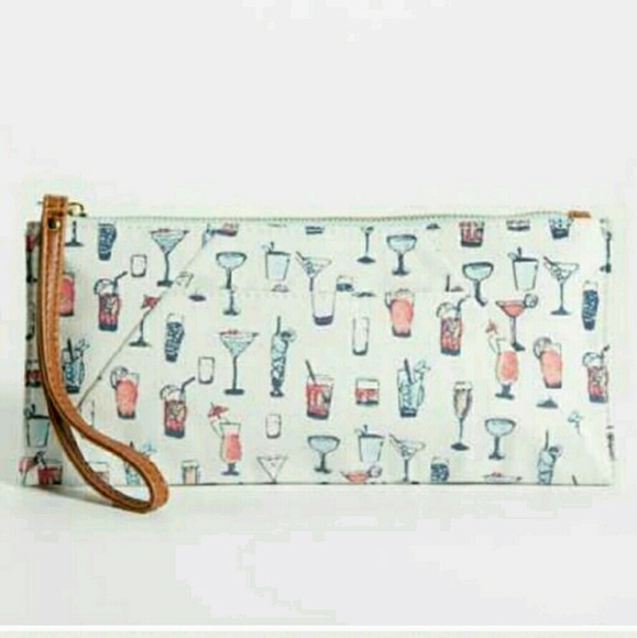 *FLASH SALE *Cocktail print clutch/wrist purse
