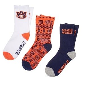 PINK brand Auburn crew socks