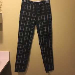 H&M checkered career pants