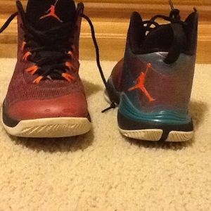 Jordan basketball shoes.