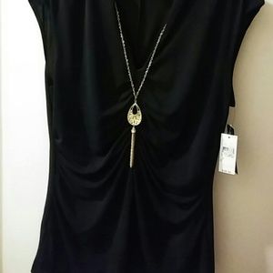 AGB LG /XL Black Top W/Gold Neckless Detachable