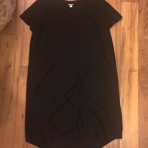 Merona black knit t-shirt dress