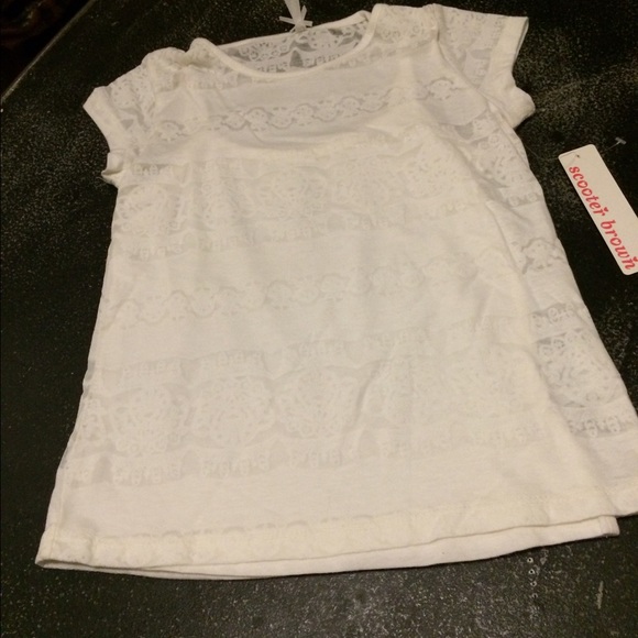 White Scooter brown with camisole 5/6 girls