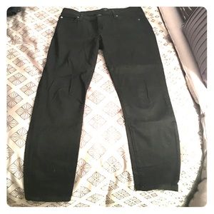 7 For all Mankind black skinny jeans