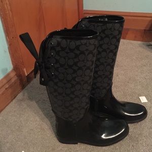 Coach rain boots