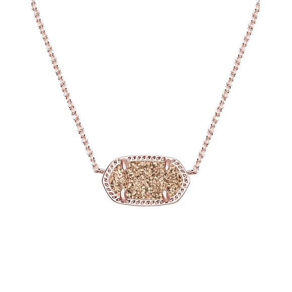 Kendra Scott Rose Gold Drusy necklace