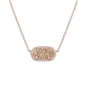 Kendra Scott Rose Gold Drusy necklace