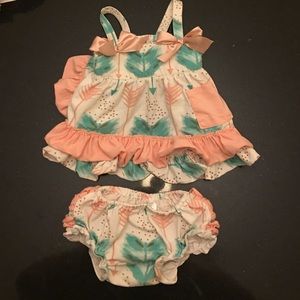 Boutique swing top and bloomer set size S