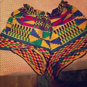 African print shorts made in Ghana