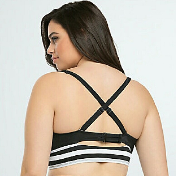 new Torrid Striped Bikini Top 4x 26 swimsuit xxxxl - Picture 3 of 6