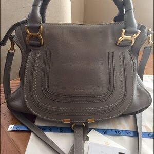 ~~SOLD~~Chloe Marcie satchel - Gray